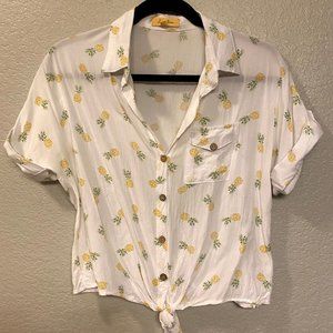 Pineapple tie button down